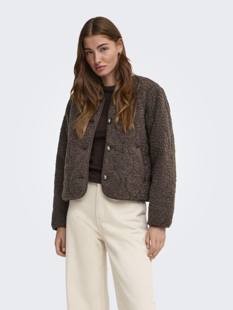 ONLINES TEDDY JACKET CC OTW 286415 Chocolat