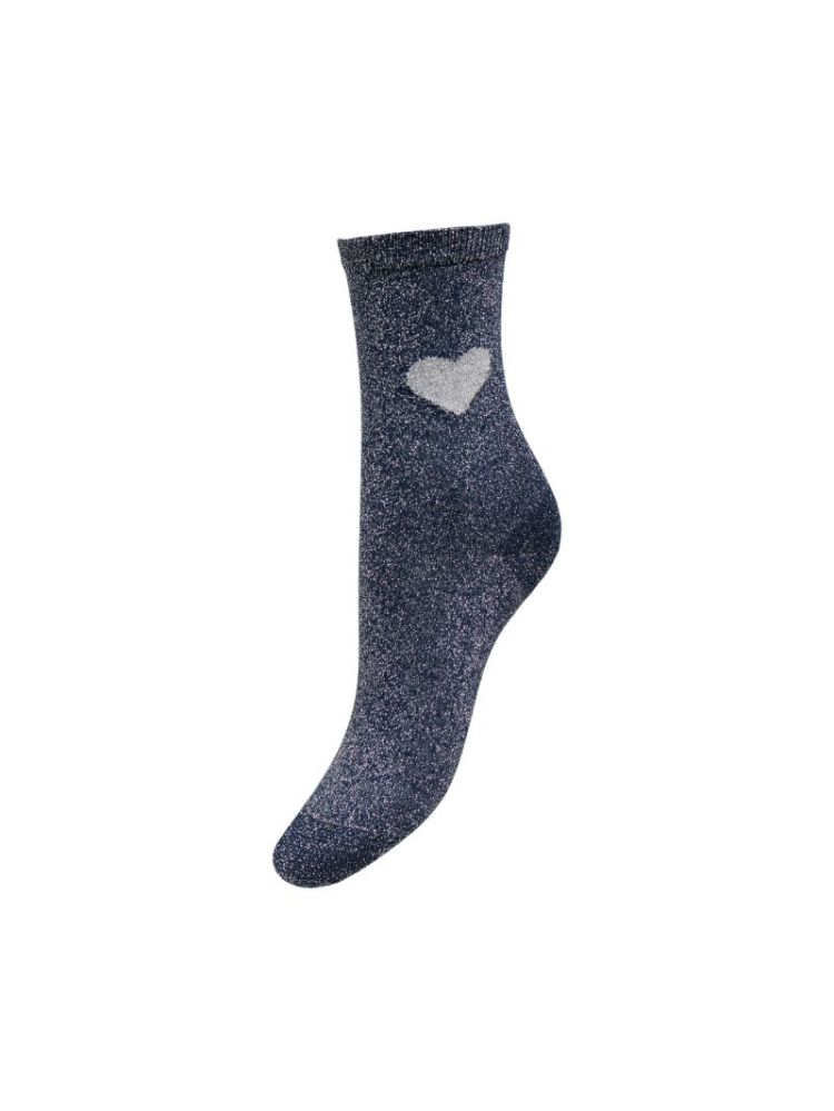 ONLNORMA GLITTER HEART SOCK AC 294826005 Naval