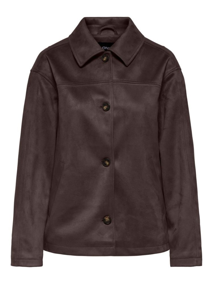 ONLCAROLINA FAUX SUEDE JACKET  237375 Coffee B