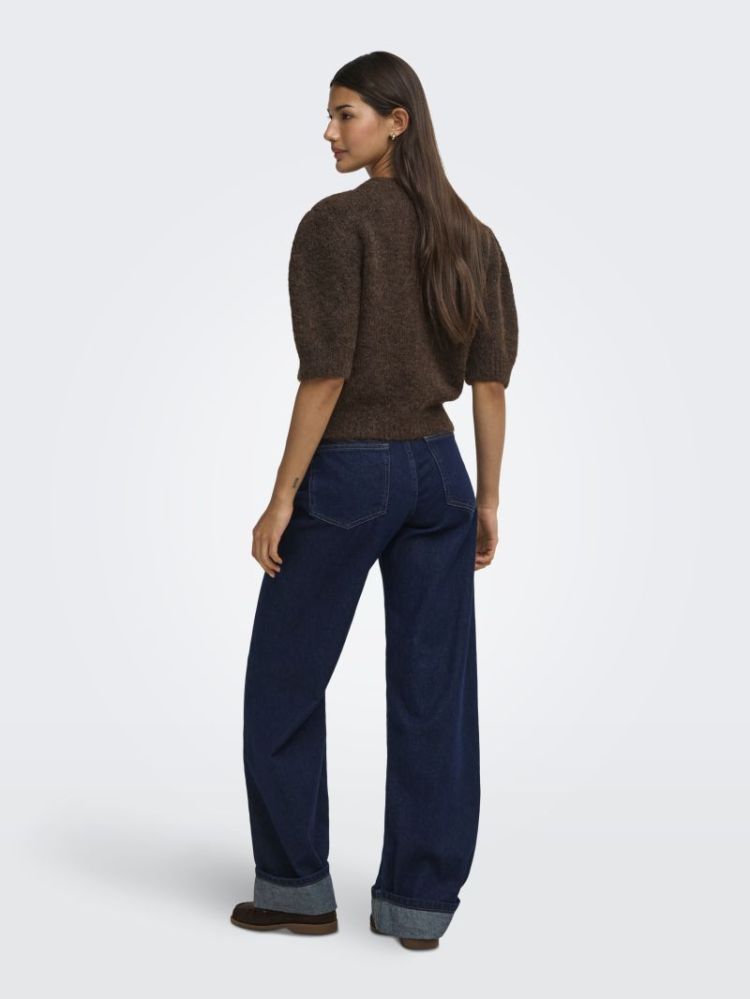 ONLNELLIE SS O-NECK KNT NCA 237375001 Coffe