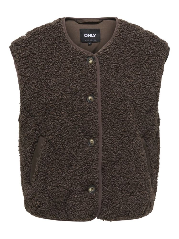 ONLINES TEDDY WAISTCOAT CC OTW 286415 Chocolat