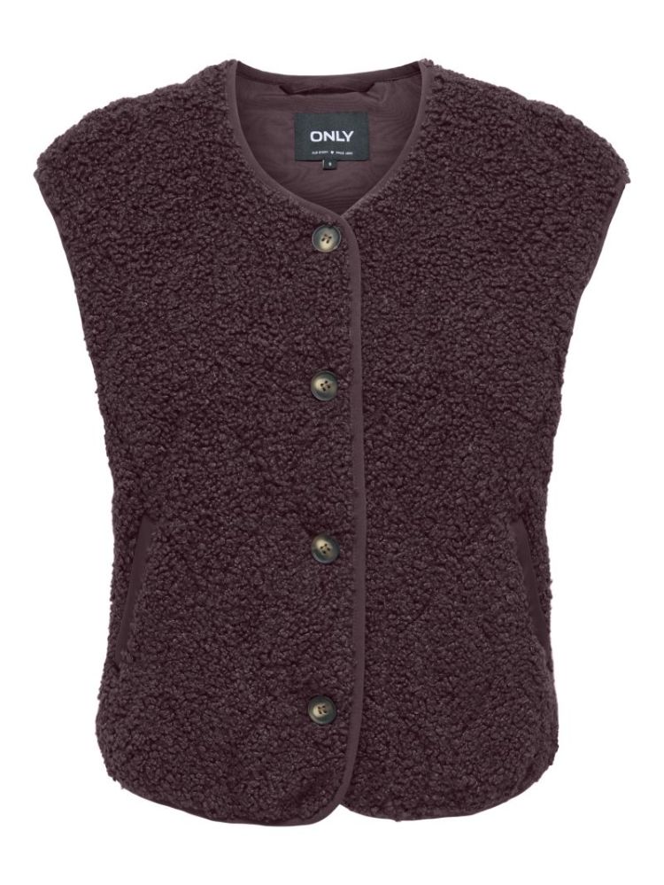 ONLINES TEDDY WAISTCOAT CC OTW 184723 Fudge