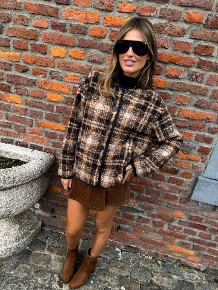 ONLZEVA HW CORD WRAP SKORT CC  272255 Bison