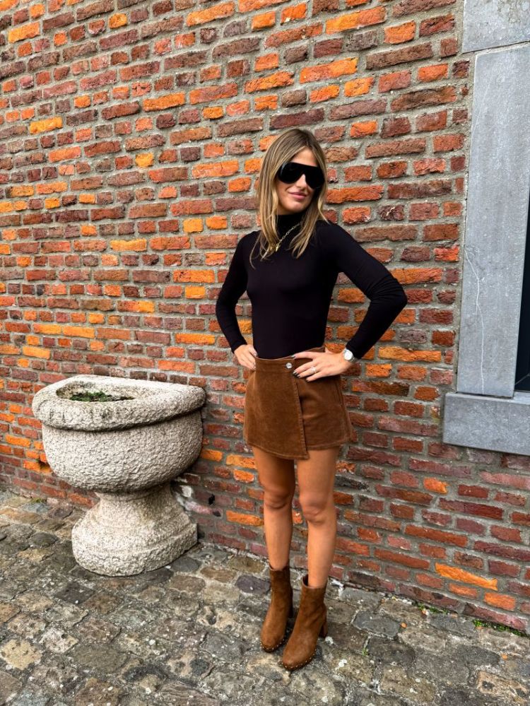 ONLZEVA HW CORD WRAP SKORT CC  272255 Bison
