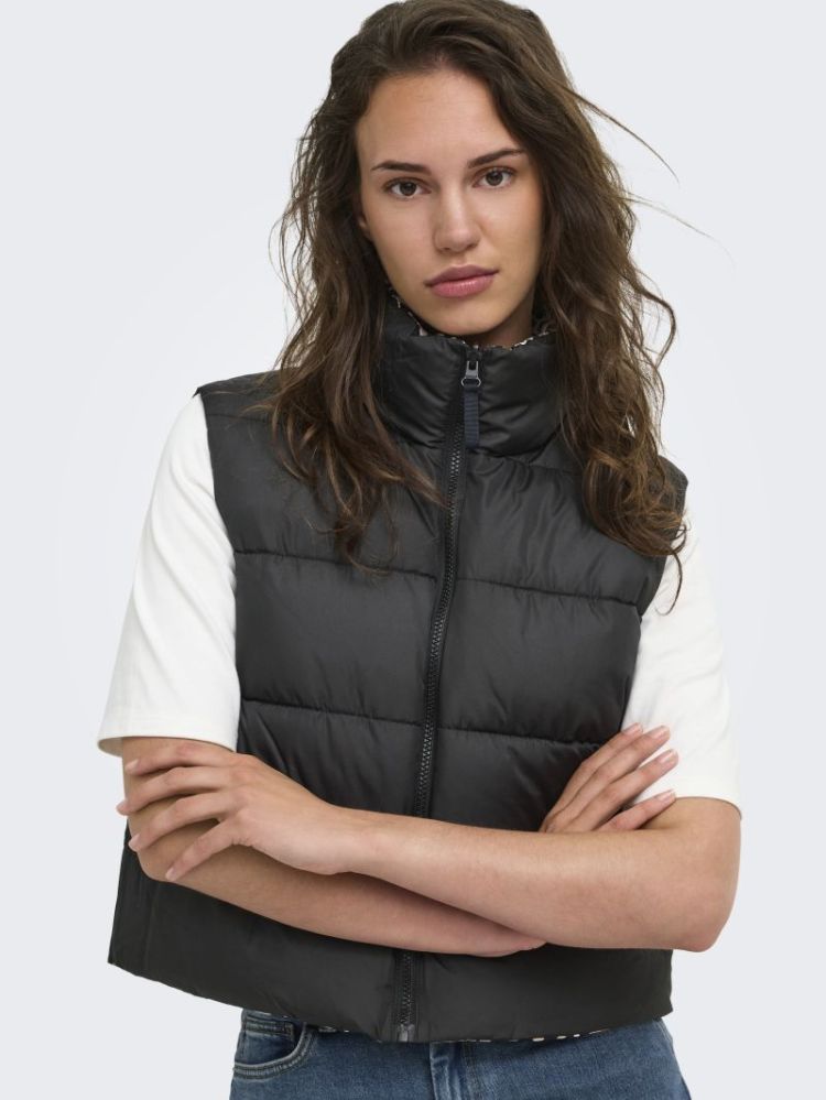 ONLNEWTAMMY REVERSIBLE VEST OT 177911001 Black