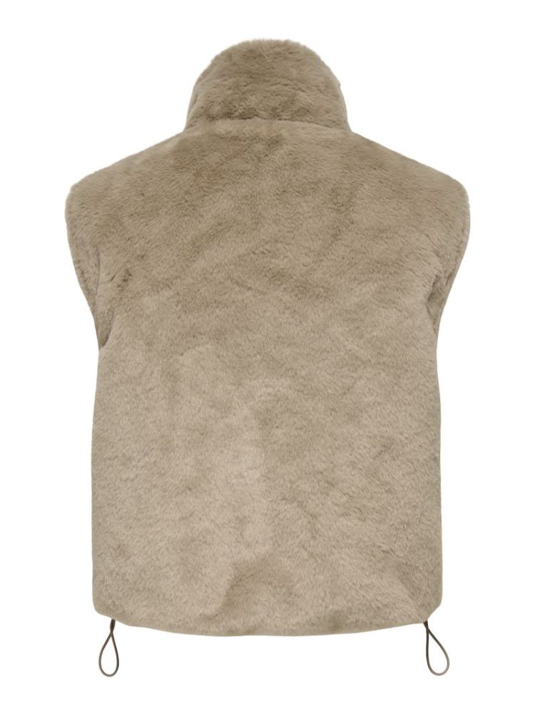 ONLDANA FAUX FUR REV.WAISTCOAT 177927 Silver M
