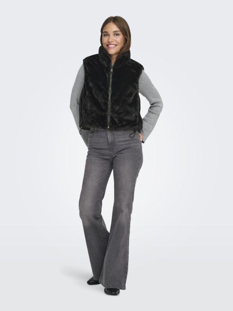 ONLDANA FAUX FUR REV.WAISTCOAT 177911 Black
