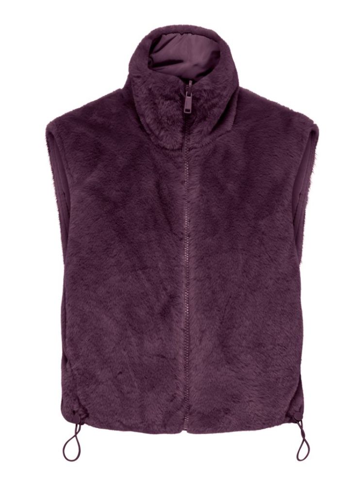 ONLDANA FAUX FUR REV.WAISTCOAT 294415 Mauve Wi