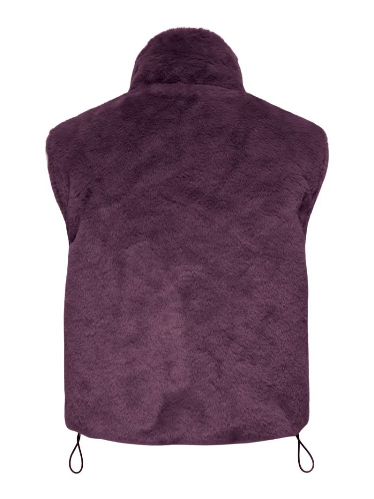 ONLDANA FAUX FUR REV.WAISTCOAT 294415 Mauve Wi