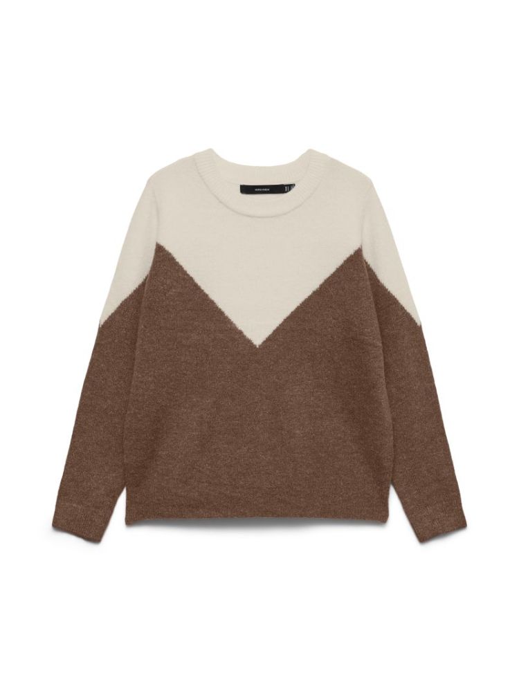 VMPLAZA LS BLOCK PULLOVER GA B 222913037 Birch