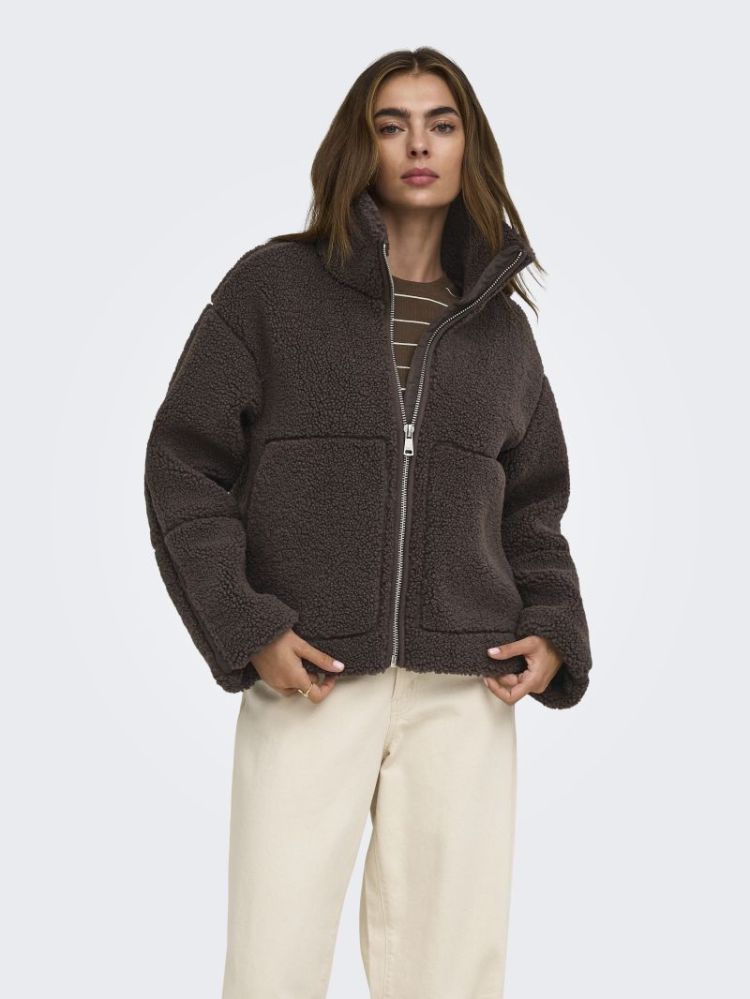ONLASPEN TEDDY JACKET OTW 237375 Coffee B