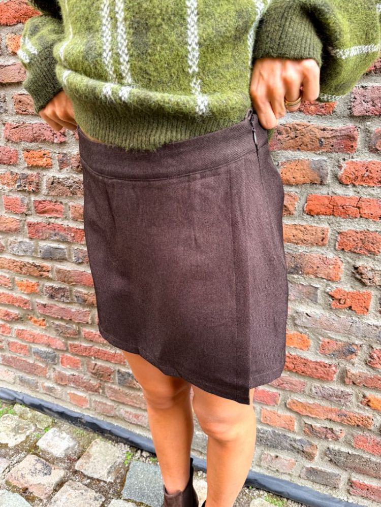 VIAGGI HW SKORT 196326 Coffee B