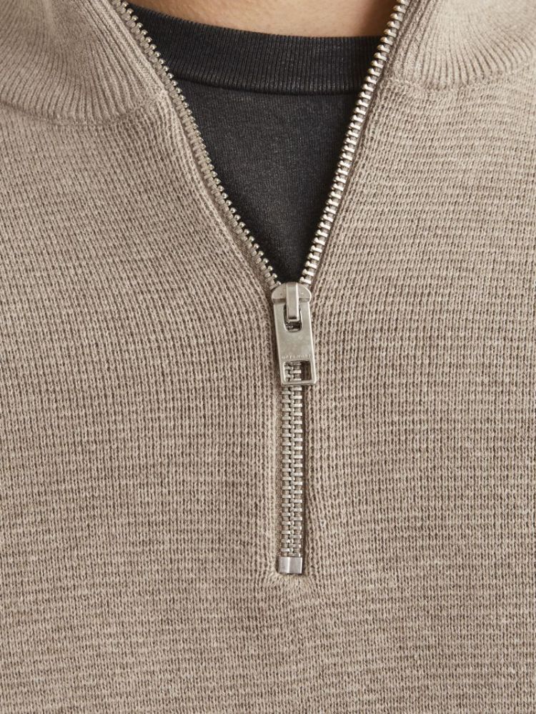 JJMILANO STITCH KNIT HALF ZIP  176595001 Greig