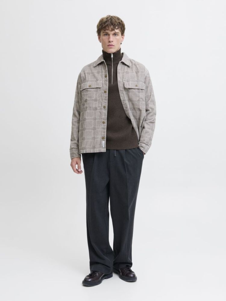 JJMILANO STITCH KNIT HALF ZIP  176190001 Delic