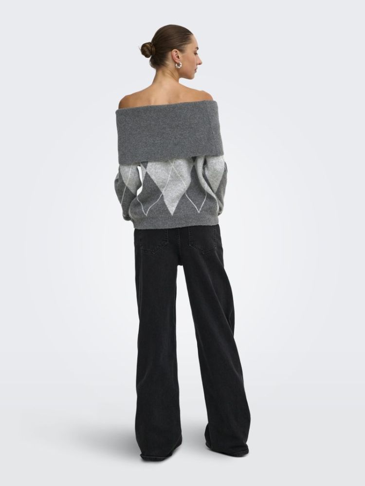 ONLALIVIA LS OFF SHOULDER KNT 179074003 Dark