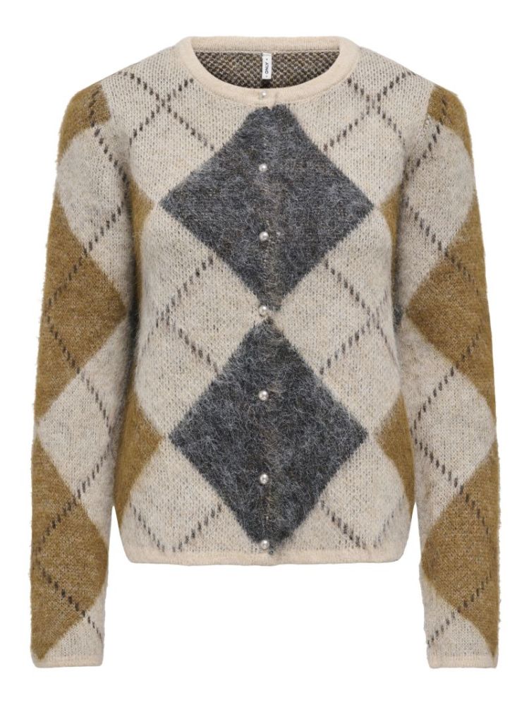 ONLNOEME LS O-NECK CARDIGAN KN 177935005 Oatme