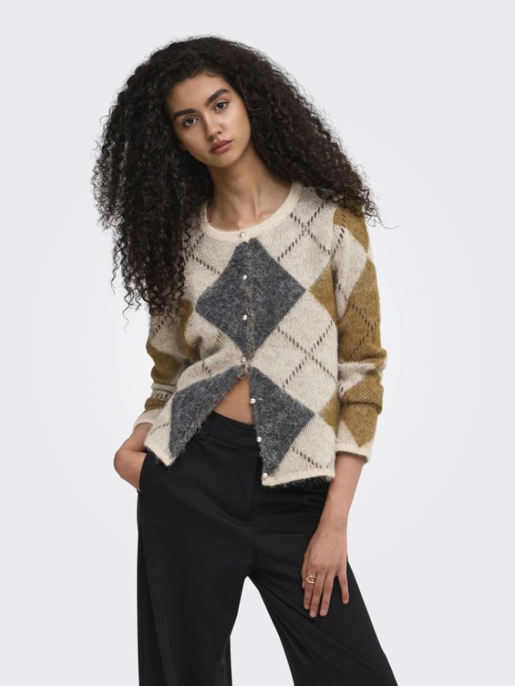 ONLNOEME LS O-NECK CARDIGAN KN 177935005 Oatme