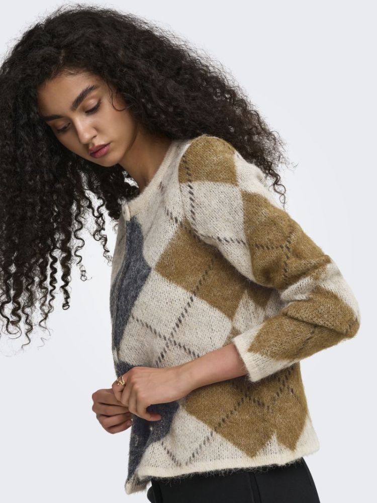 ONLNOEME LS O-NECK CARDIGAN KN 177935005 Oatme