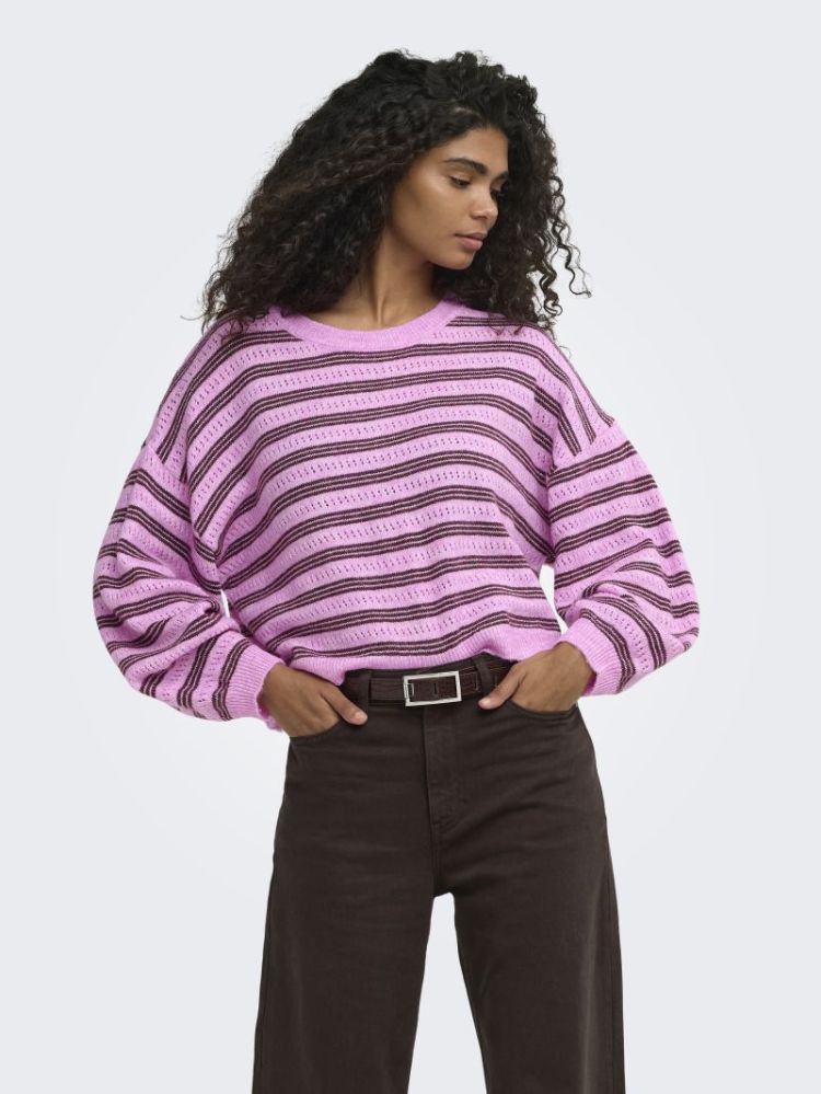 ONLMONIQUE LS LOOSE O-NECK KNT 286456002 Cycla