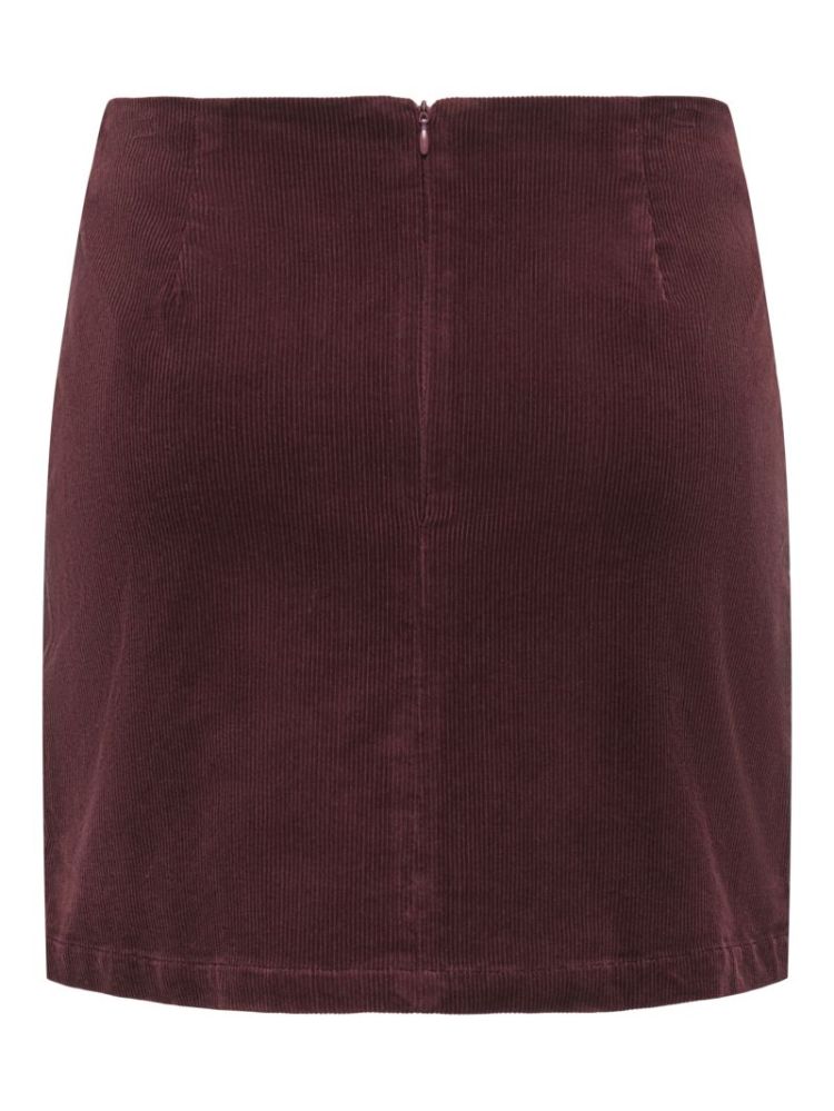 ONLFLORA HW CORD SHORT SLIT SK 199749 Rum Rais