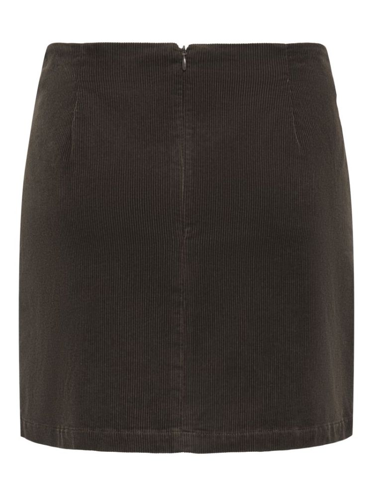 ONLFLORA HW CORD SHORT SLIT SK 237395 Chocolat