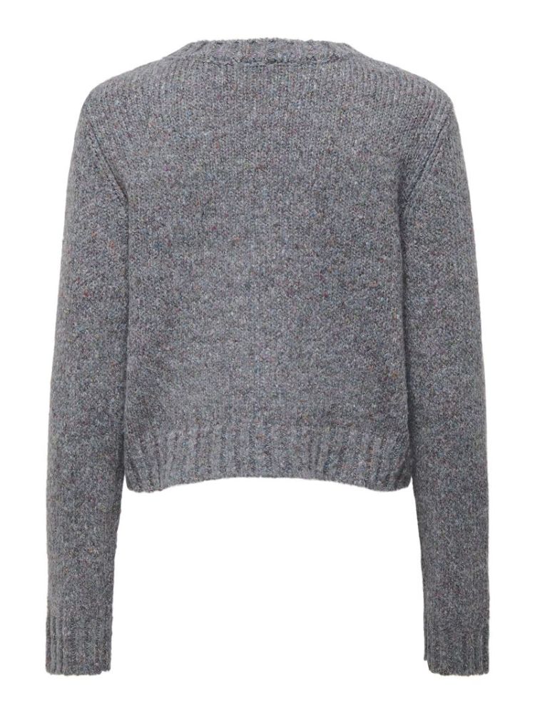 ONLSMILLA LS TEXT DETAIL O-NEC 179074005 Dark