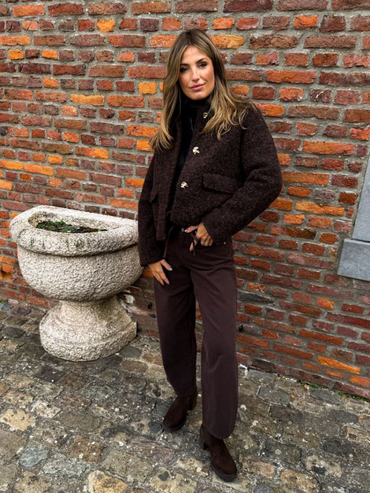 VMELENAHOLLY SHORT JACKET BOO 297957001 Choco