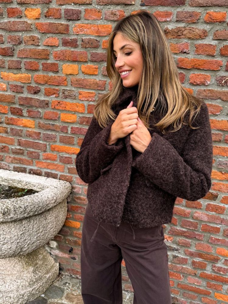 VMELENAHOLLY SHORT JACKET BOO 297957001 Choco