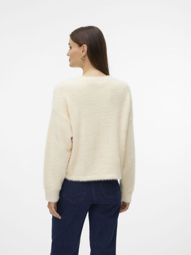 VMALINA LS O-NECK BOXY PULLOVE 222913 Birch