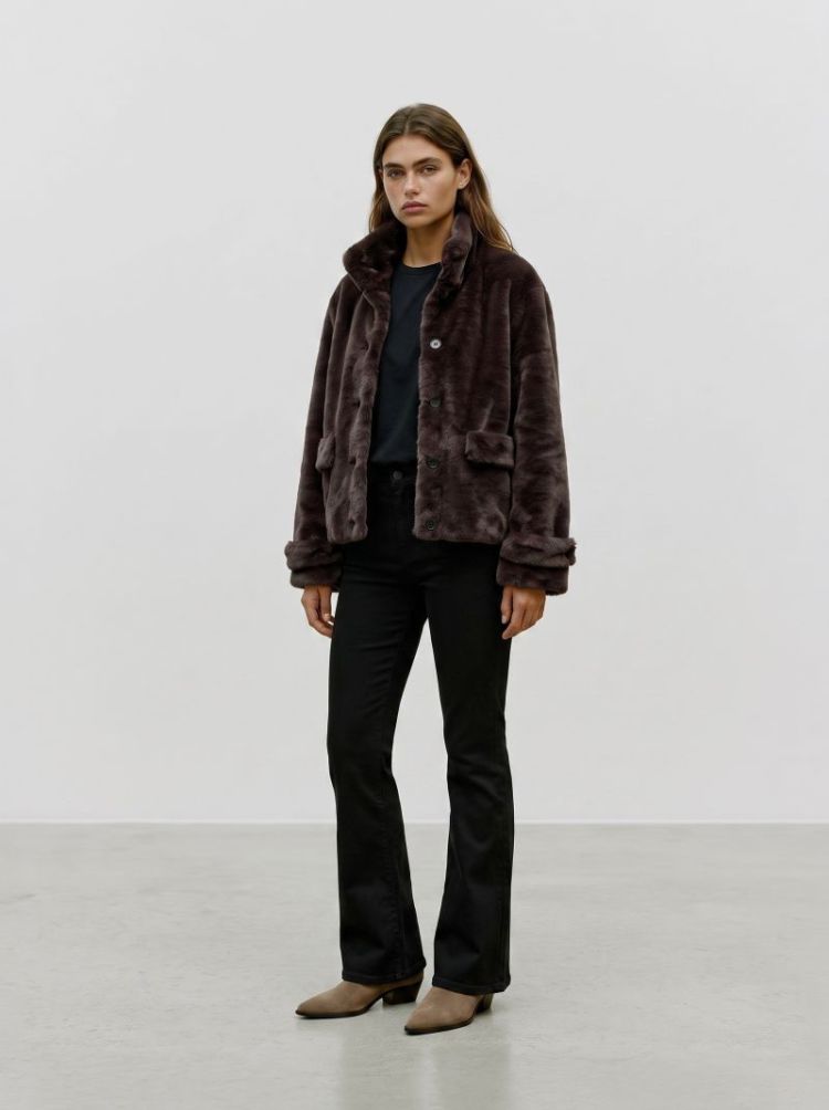 VMSONJAEVA SHORT JACKET GA BOO 297957 Chocolat