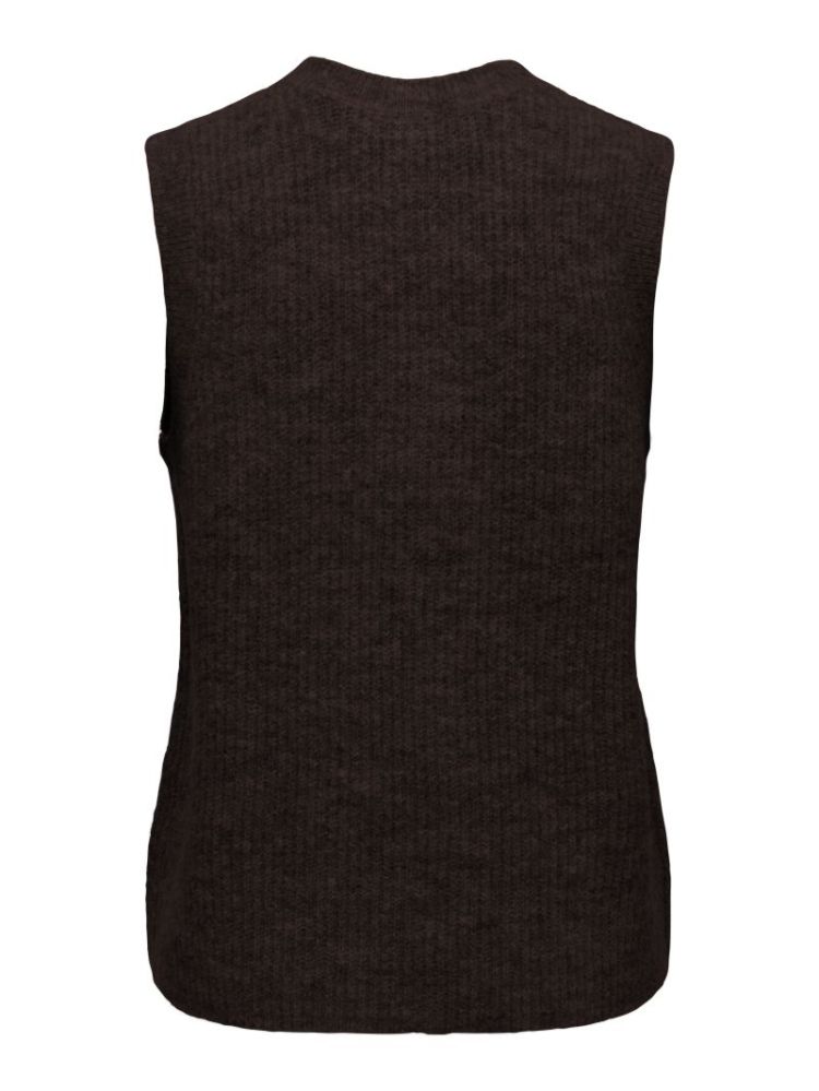 ONLVIGGA SL O-NECK BADGE BUTTO 237375003 Coffe