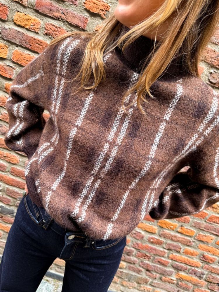 VMTOBY LS HIGHNECK PULLOVER 297957002 Choco