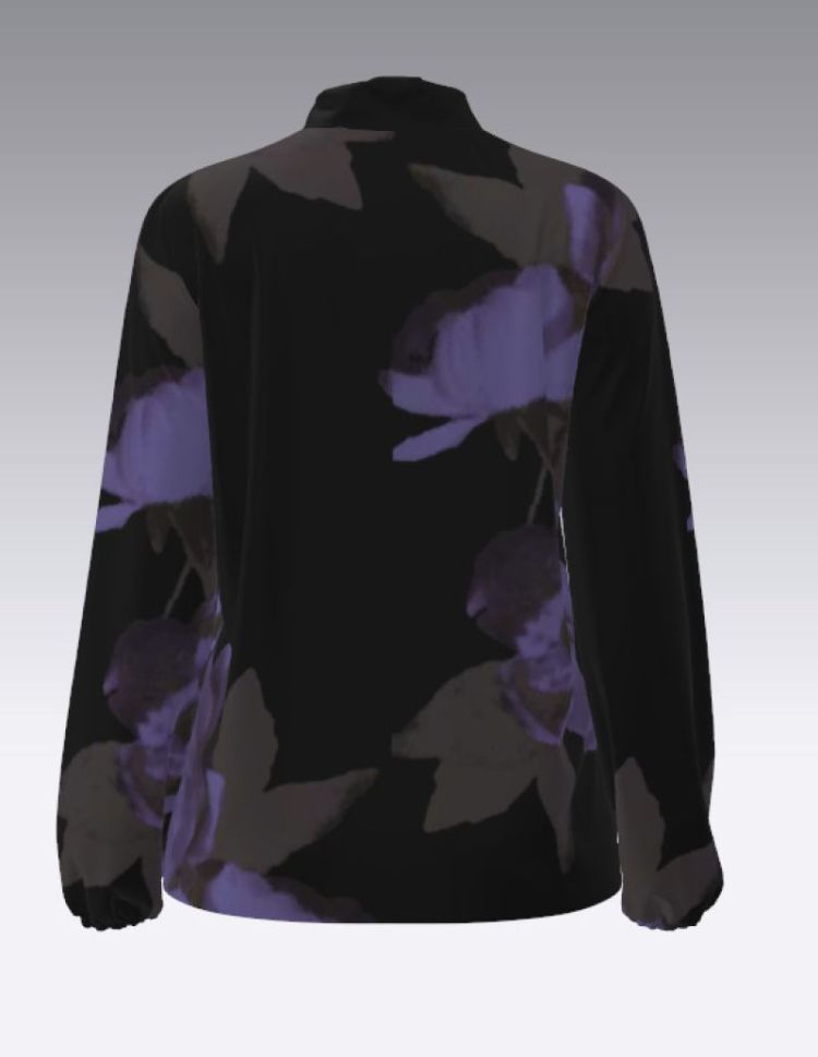 VMLIA LS BOW TOP WVN 177868001 Black