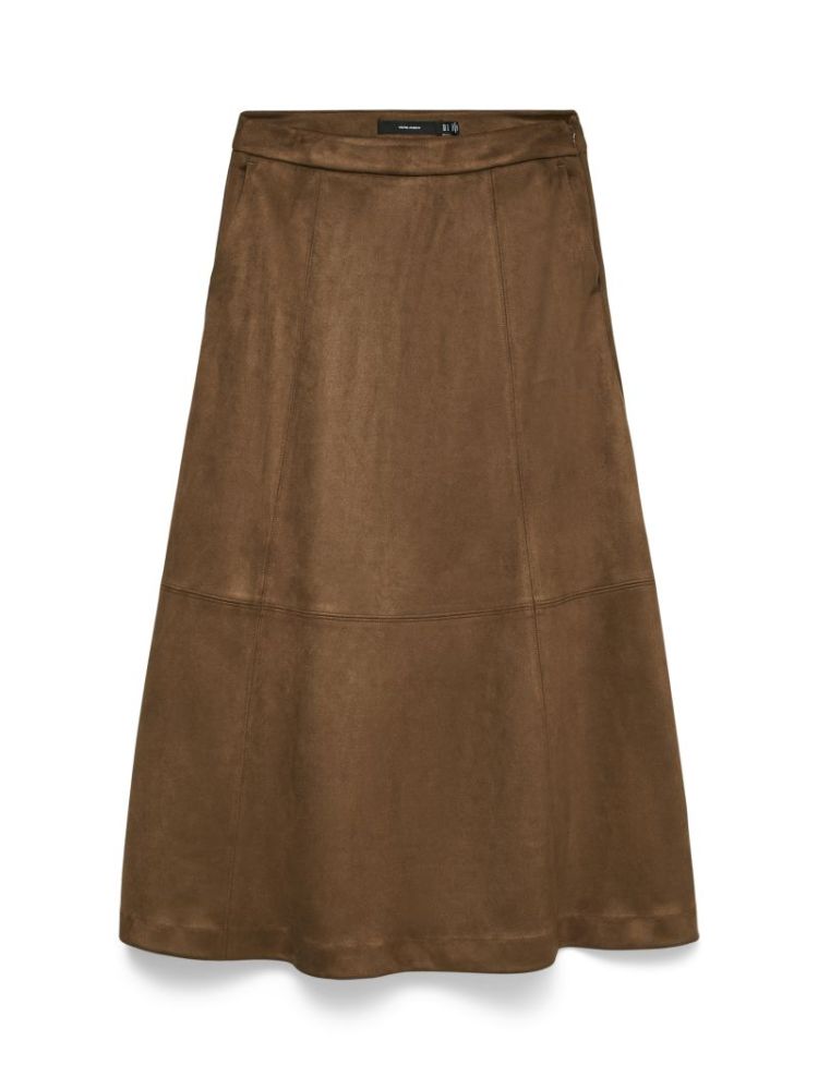 VMJOSE OLIVE HW ANKLE SKIRT 288475 Cocoa Br