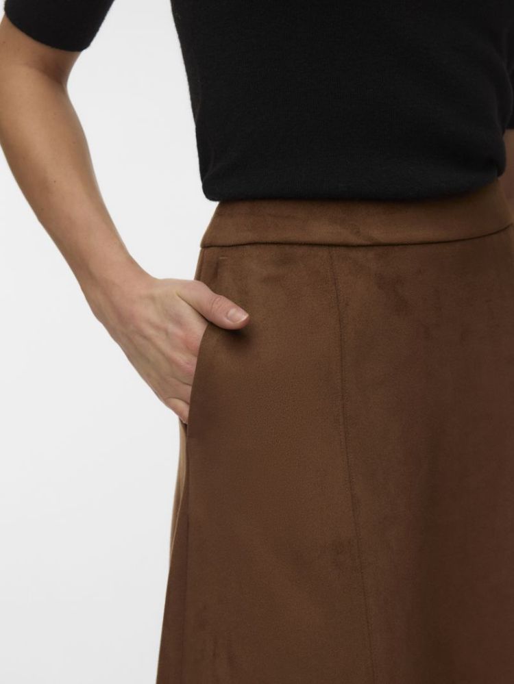 VMJOSE OLIVE HW ANKLE SKIRT 288475 Cocoa Br