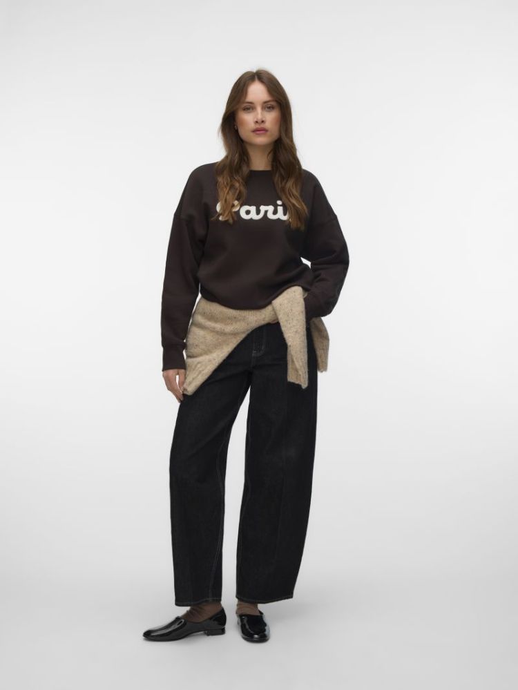 VMCAISA ALINA LS SWEAT BOX JRS 297957004 Choco