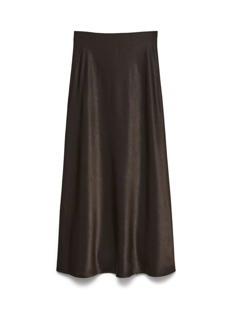 VMCHARM MW LONG SKIRT WVN BOO 297957 Chocolat