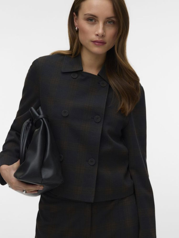 VMMALLI LS SHORT CHECK BLAZER  188780001 Navy
