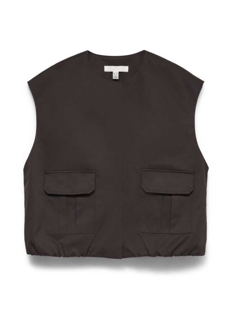 VMVIGGA SL OVERSIZED WAISTCOAT 297957 Chocolat