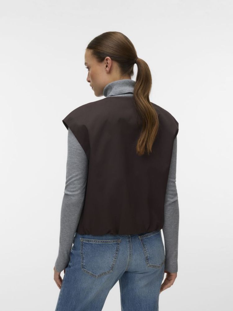 VMVIGGA SL OVERSIZED WAISTCOAT 297957 Chocolat