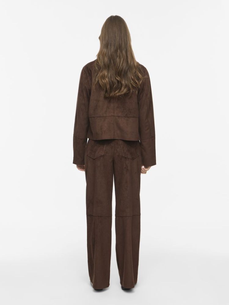 VIOLUNA RW WIDE PANTS 196326 Coffee B